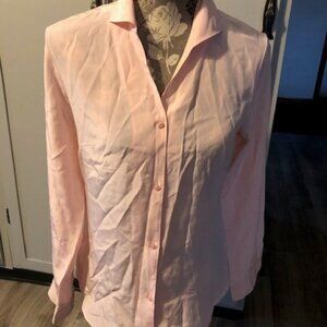 Jaclyn Smith Pink Silk Blouse